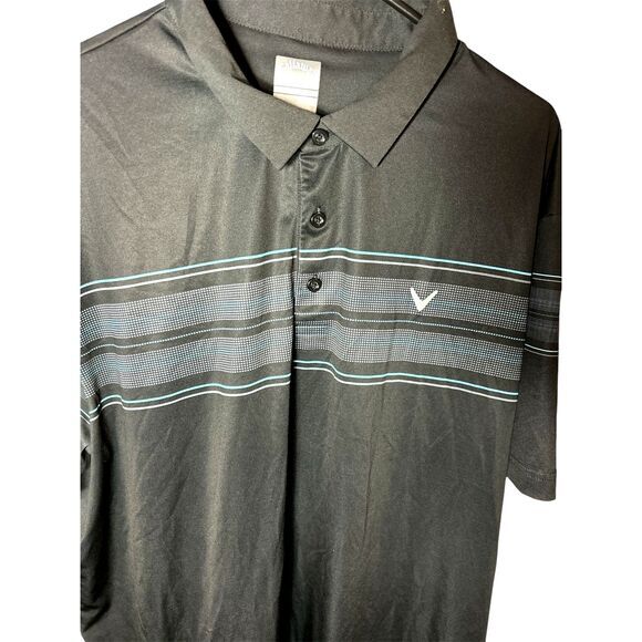 Callaway Polo Shirt Men's‎ 2xl  Navy Blue Opti Dri  Stretch - Picture 2 of 4